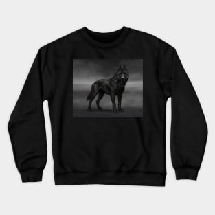 Black dog Crewneck Sweatshirt